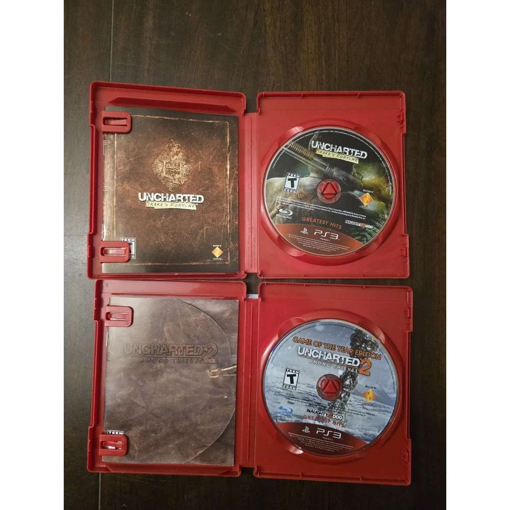 UNCHARTED DUAL PACK GREATEST HITS (Sony PlayStation 3, 2011) NTSC-U/C Tested